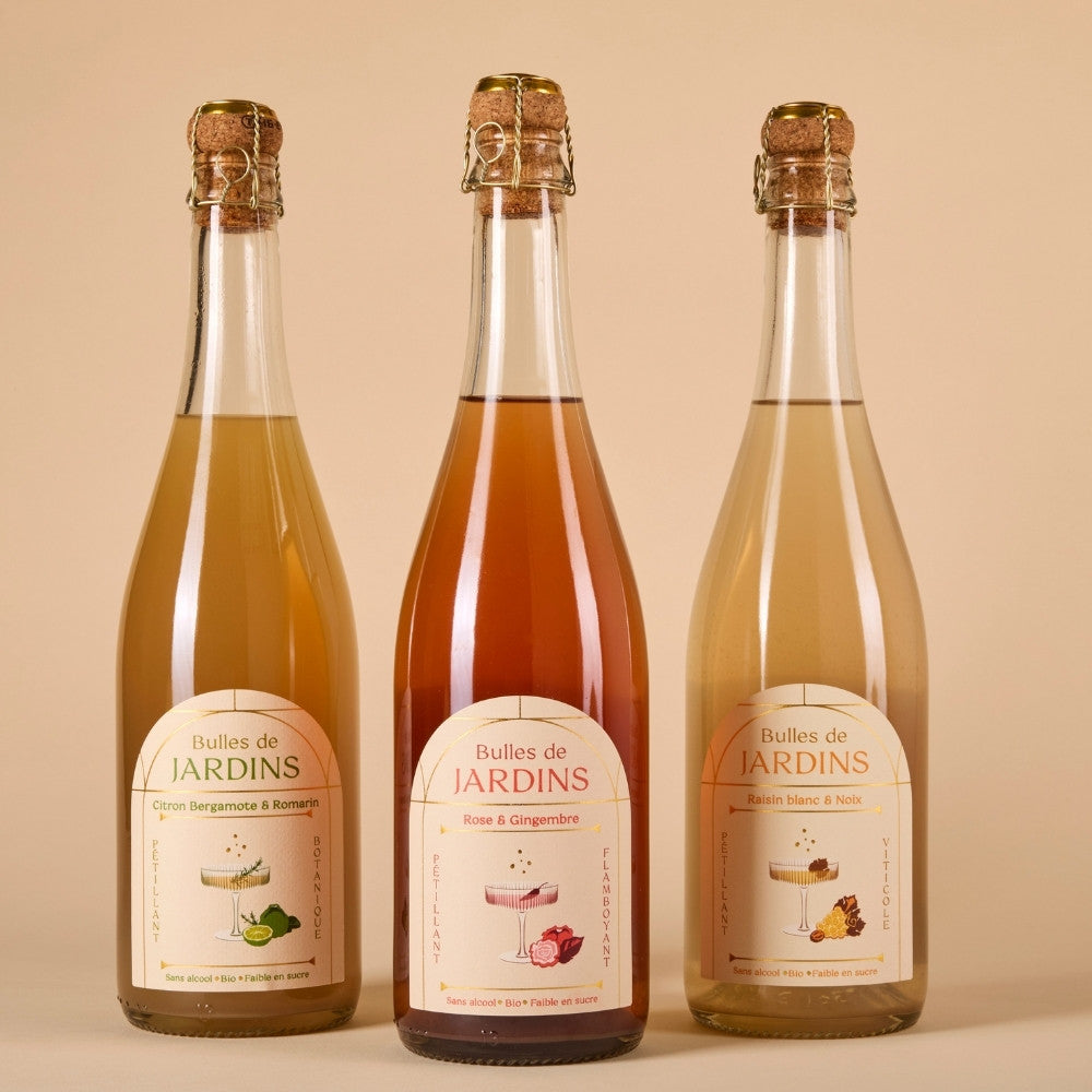 Pack de 3 - Bulles de Jardins 75 cl - Pétillants gastronomiques