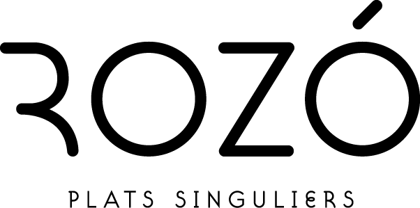 Logo noir intégral de Rozó, au design épuré et sophistiqué.