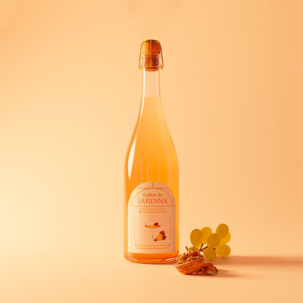 Bulles de Raisin blanc & Noix - 75 cL - Jardins - cocktail sans alcool