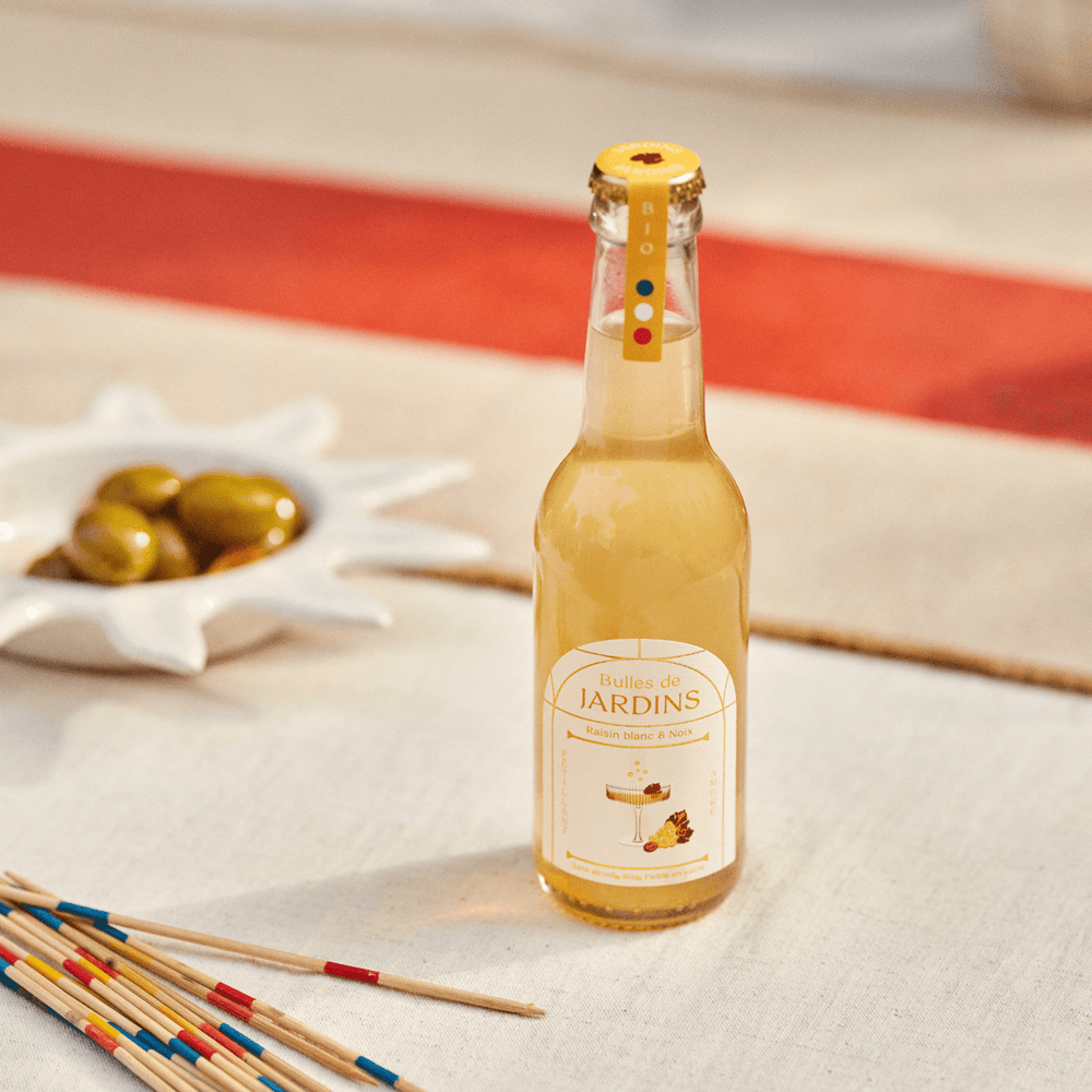 Bulles de Raisin Blanc & Noix fraîche - Pack de 25cL - Jardins - cocktail sans alcool