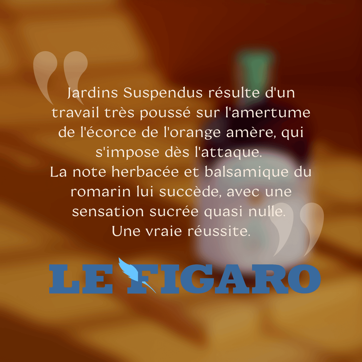 
                  
                    Citation d'un apéritif sans alcool, BIO, faible en sucre et français pour réaliser des cocktails sans alcool. Bitter.
                  
                